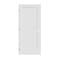 Codel Doors 34" x 80" x 1-3/8" Primed 1-Panel Interior Shaker 7-1/4" RH Prehung Door with Matte Black Hinges 2168pri8401RH10B714 - alternate 1